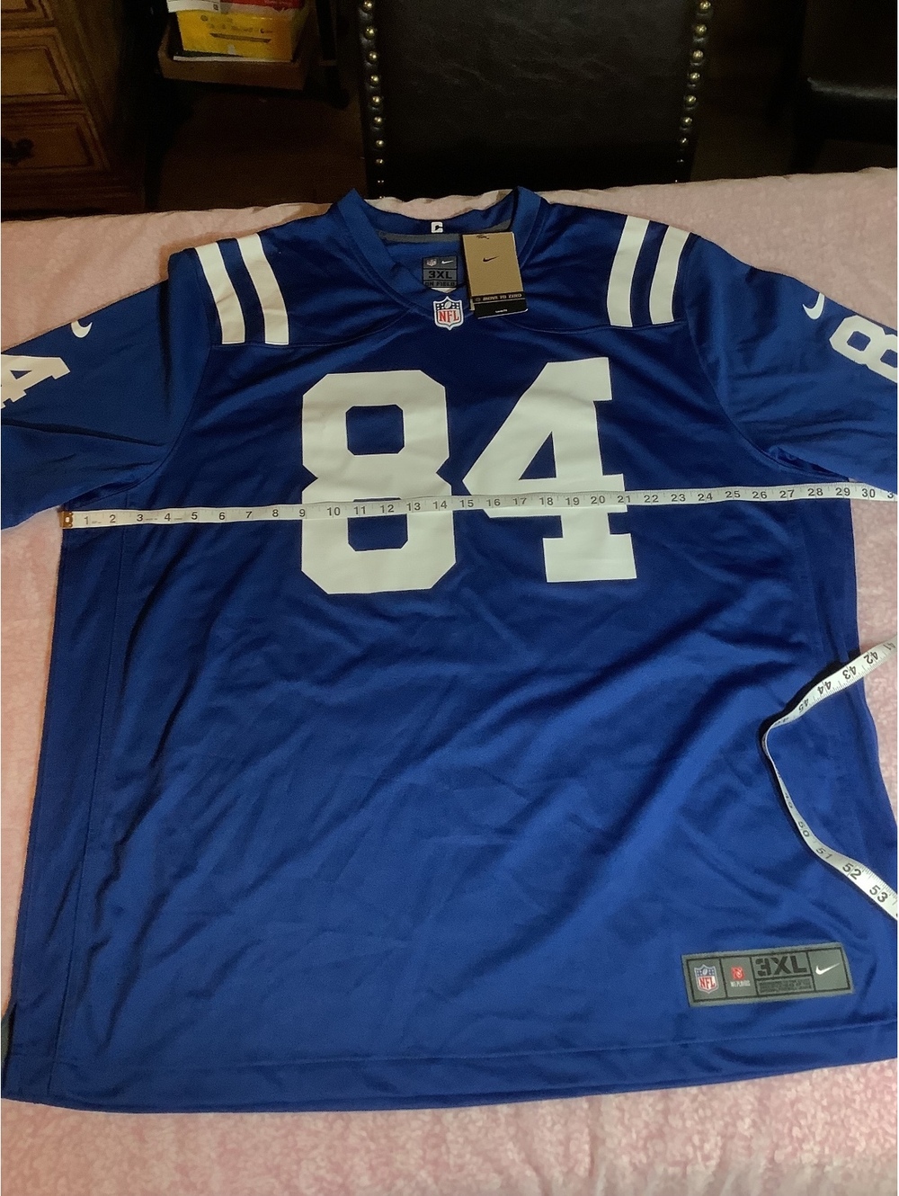 Nike NFL Indianapolis Colts #84 Warren 3XL Blue Jersey - Picture 2 of 4